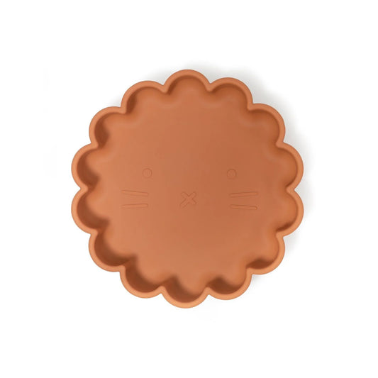 Piatto in silicone con ventosa Eden (Cammello)