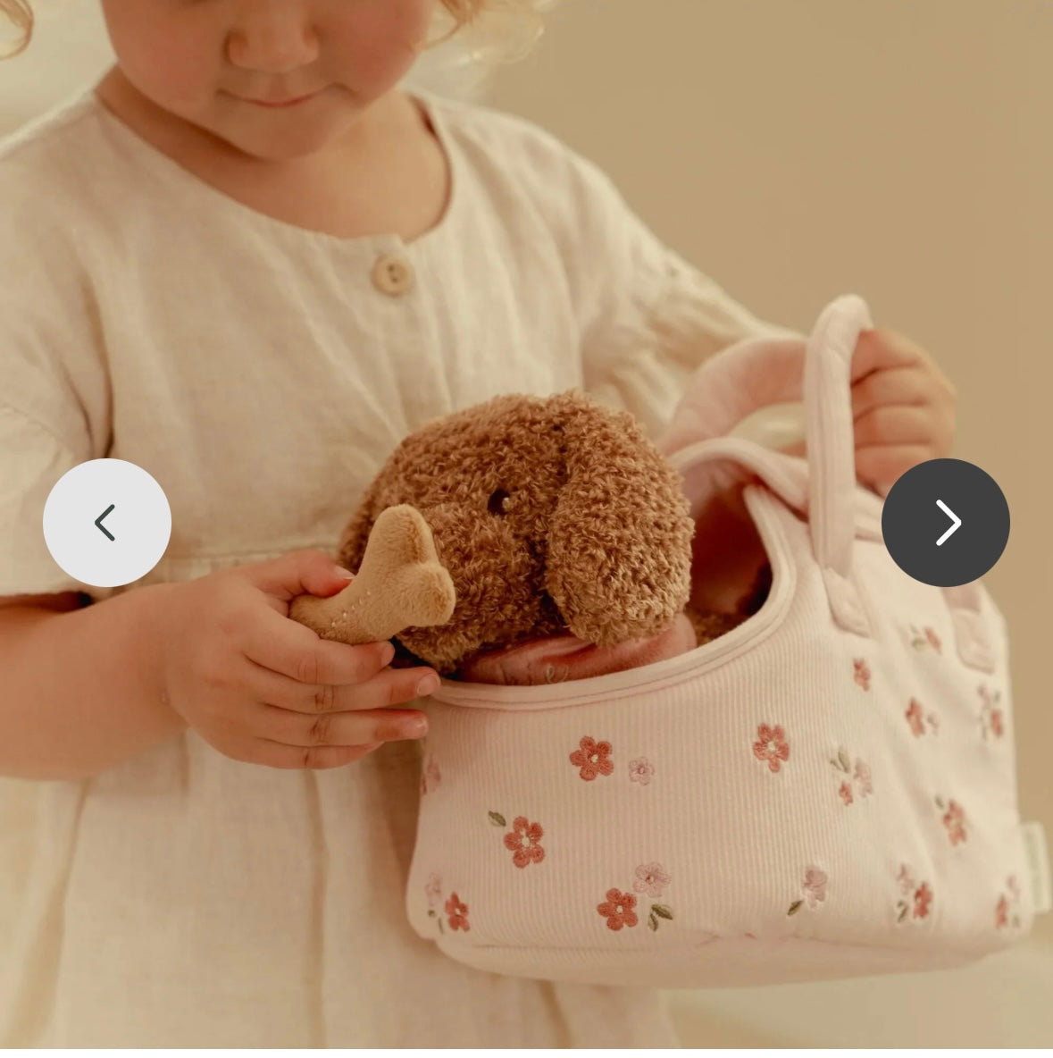 Cane peluce in borsa – Rosa – Little Dutch