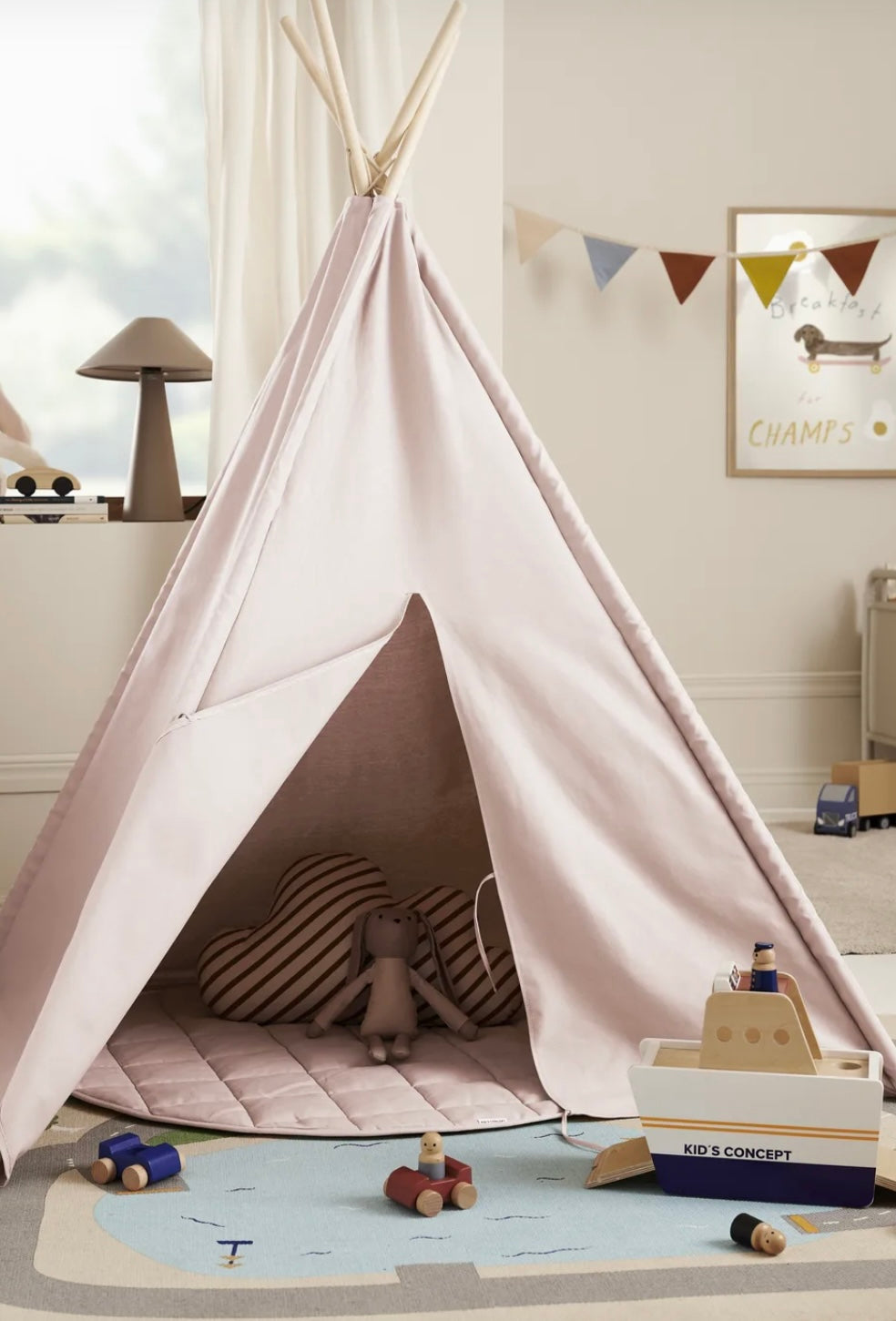 Tipi tent pink- Kid's concept