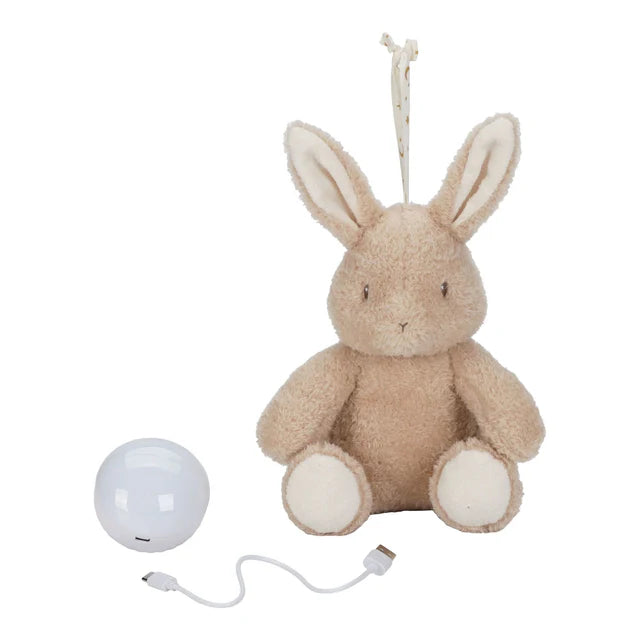 INGA-Coniglietto coccoloso con luci e suoni - Beige - Baby Bunny