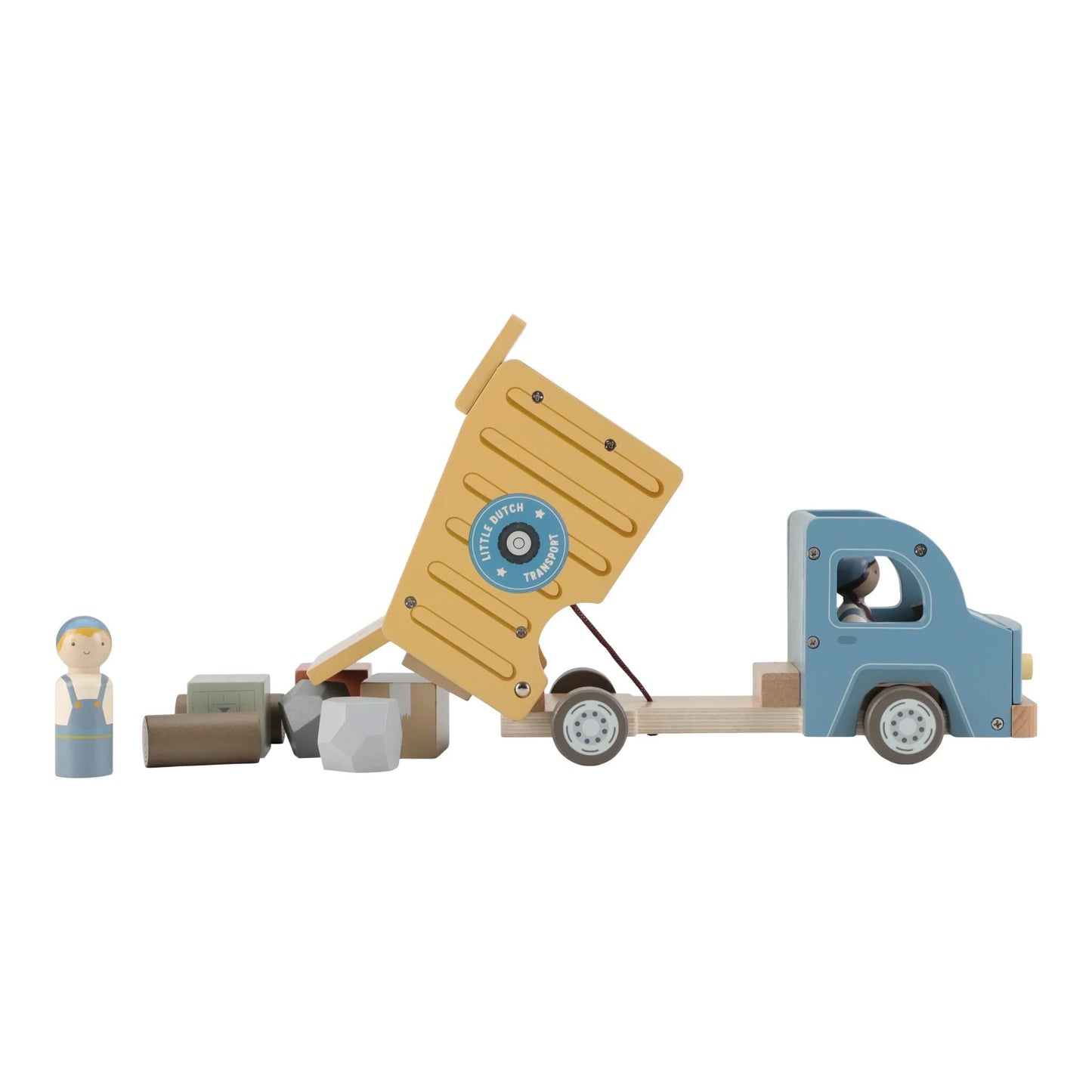Camion ribaltabile in legno – Multicolore – Essentials