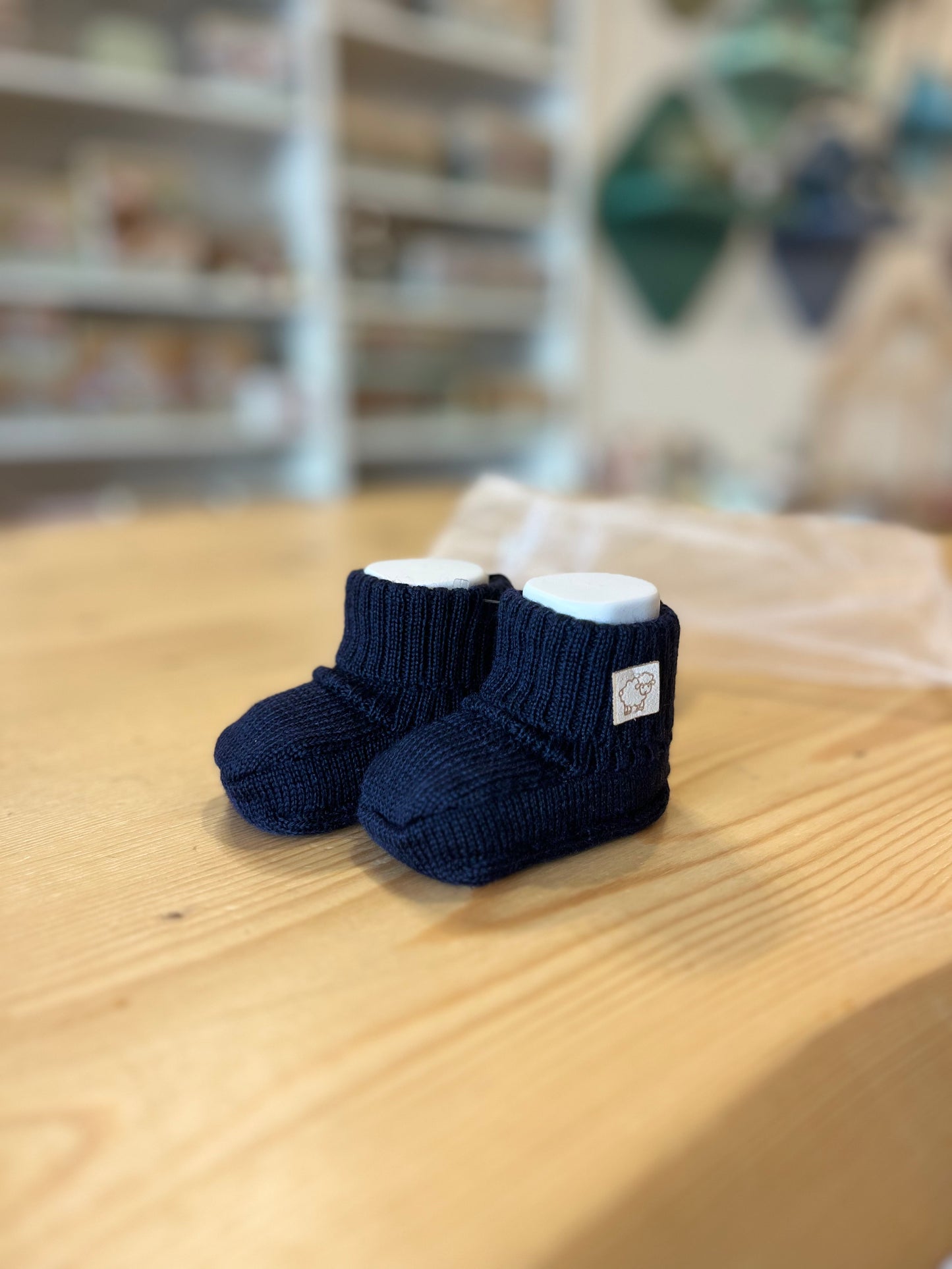 Scarpine neonato pura lana merino leggere - Maglificio di Verona