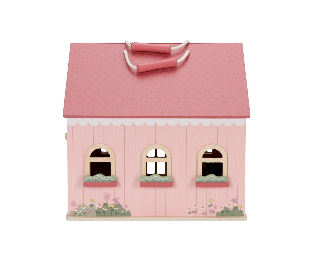 Casa delle Bambole Rosa Portatile Little Dutch