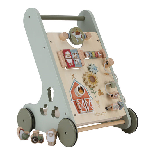 Dela - Carrellino primi passi - Multi attività - Little Farm -  Baby Walker