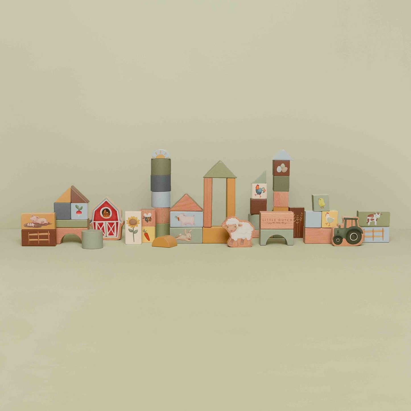 Cubetti da costruzione Little Farm