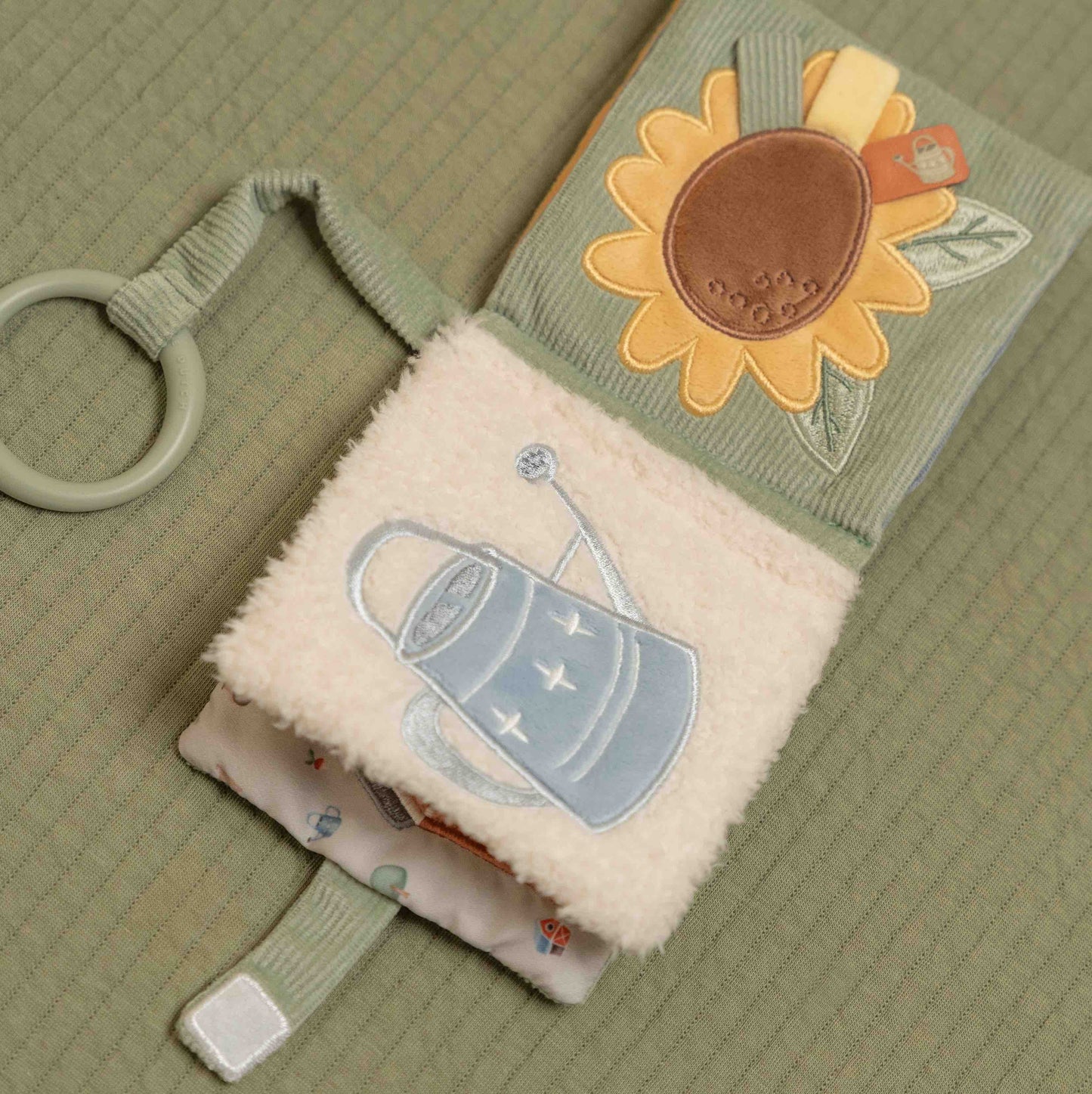 Libro con gancio da passeggino Little Farm