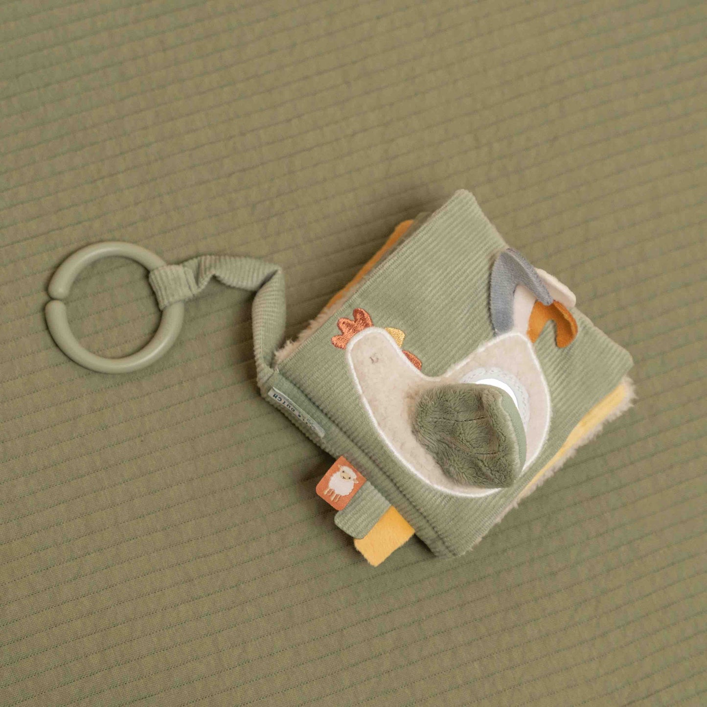 Libro con gancio da passeggino Little Farm