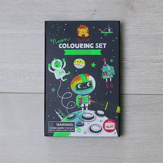Tiger Tribe - Set da colorare al neon - Spazio