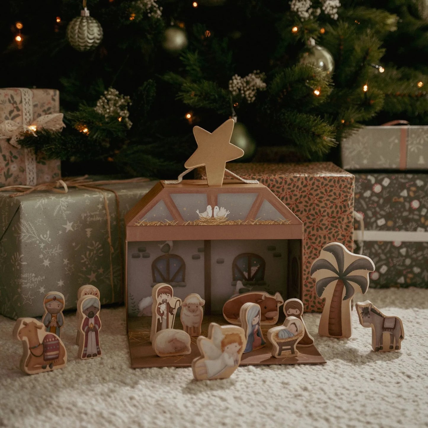 Nativity play case - green - essentials