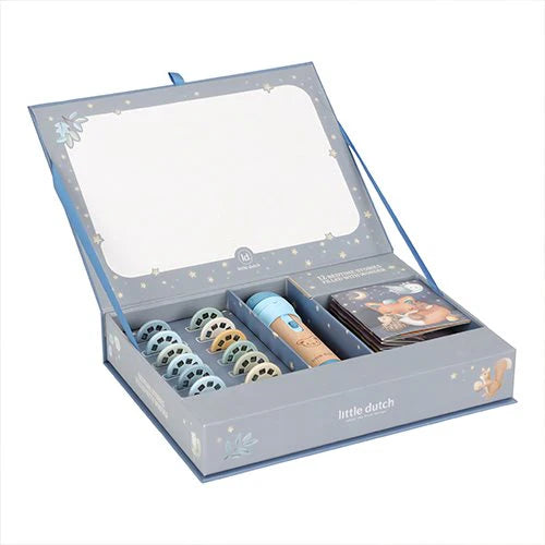 ROMU-Storie Torcia elettrica proiettore Blu - Little Dutch