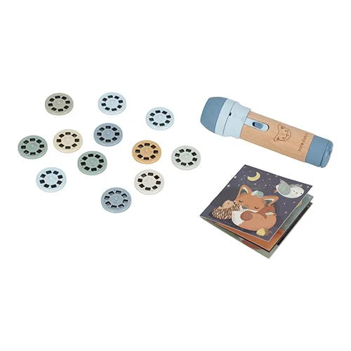 ROMU-Storie Torcia elettrica proiettore Blu - Little Dutch