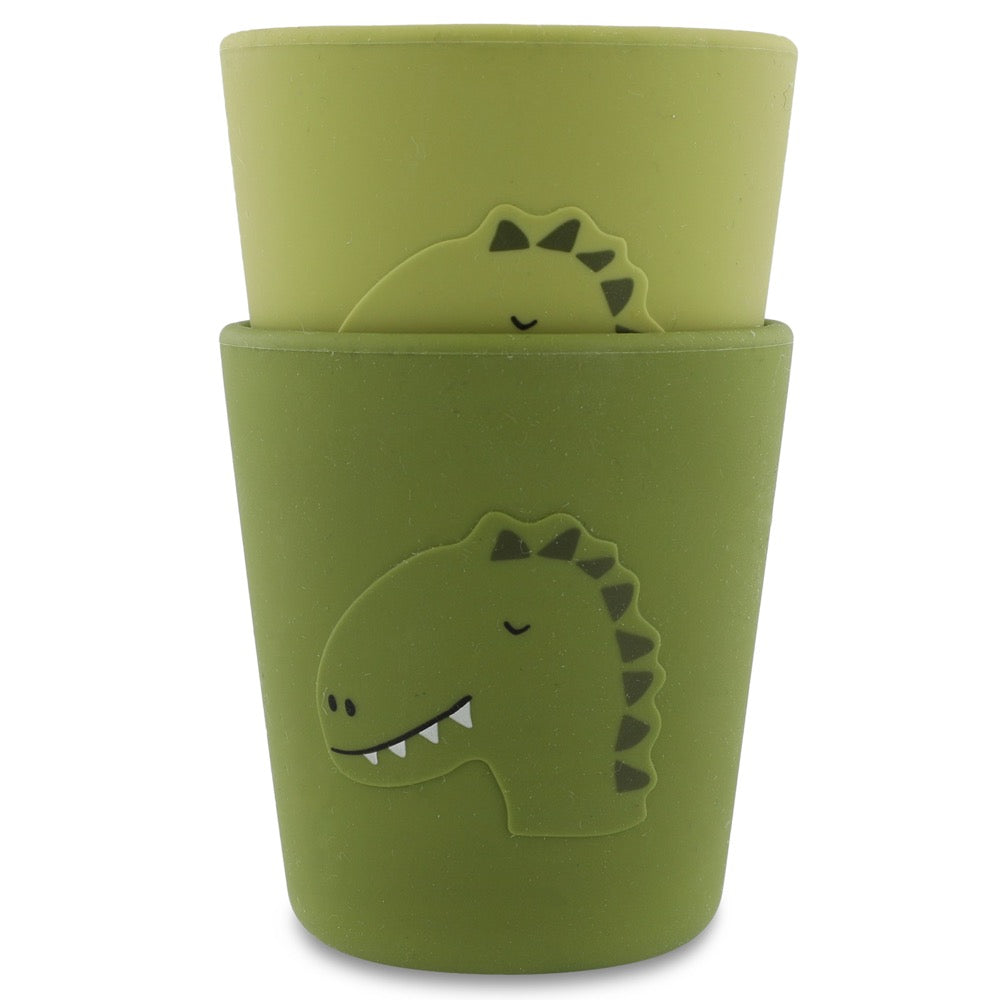 Confezione da 2 tazze in silicone - Mr. Dino