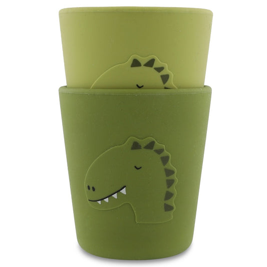 Confezione da 2 tazze in silicone - Mr. Dino