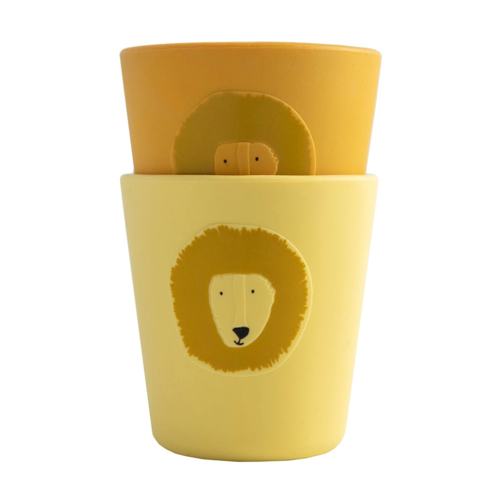 Confezione da 2 tazze in silicone - Mr. Lion