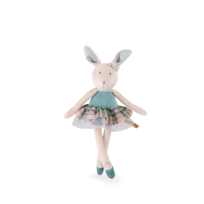 Piccolo peluche a forma di coniglio blu - Moulin Roty