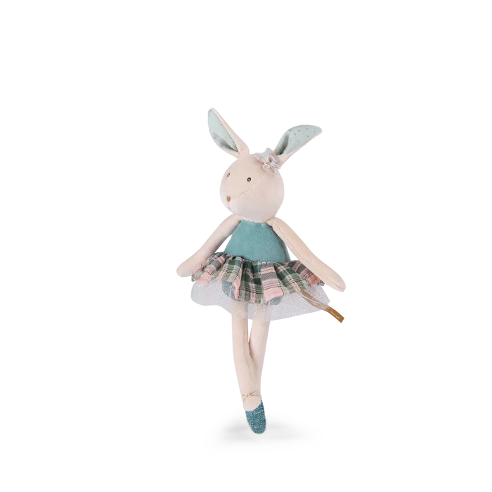 Piccolo peluche a forma di coniglio blu - Moulin Roty