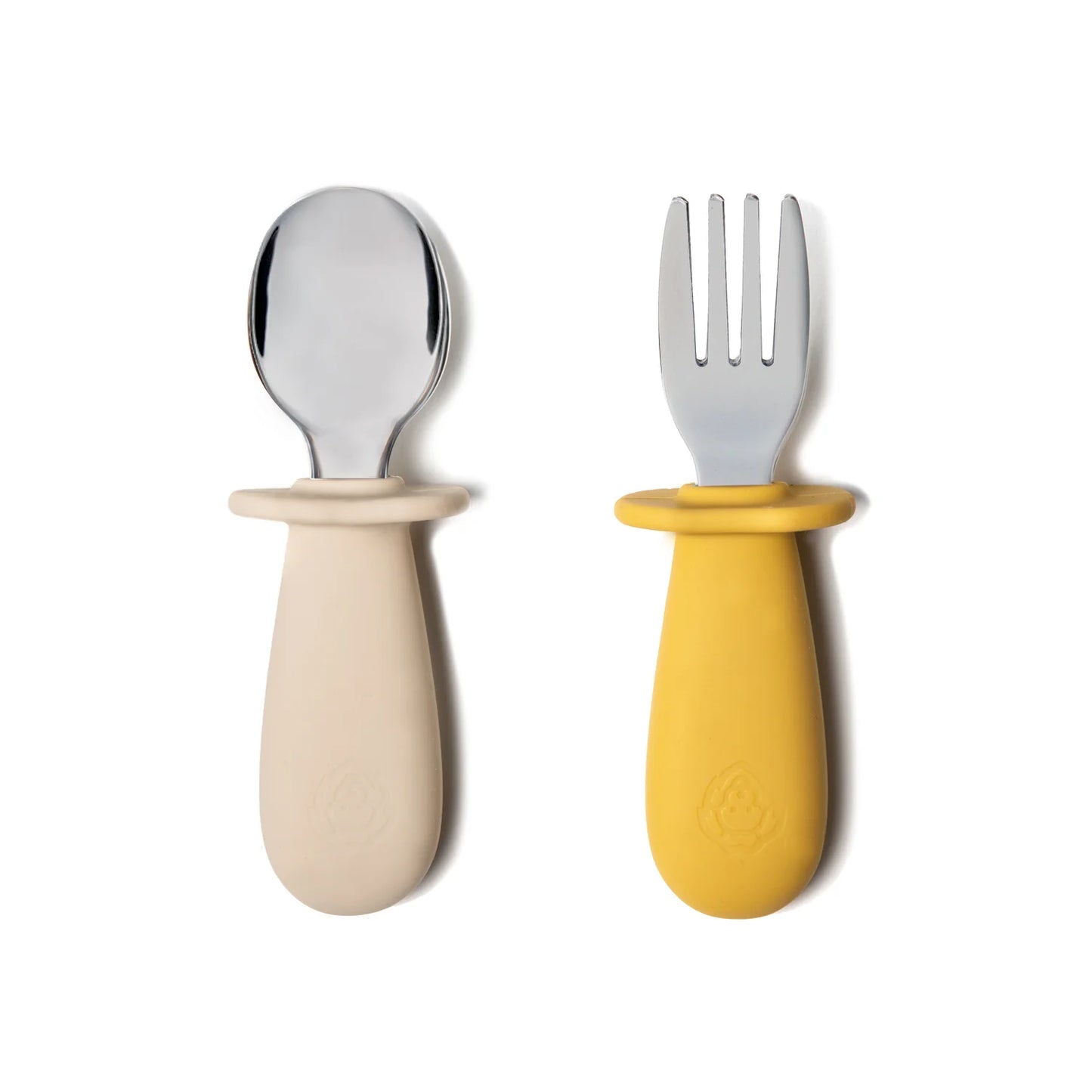 Set di posate forchetta/cucchiaino (Ocra/avorio)