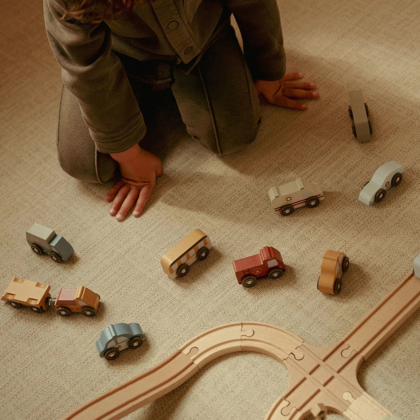 Wooden vehicle set – Multicolored – Essentials