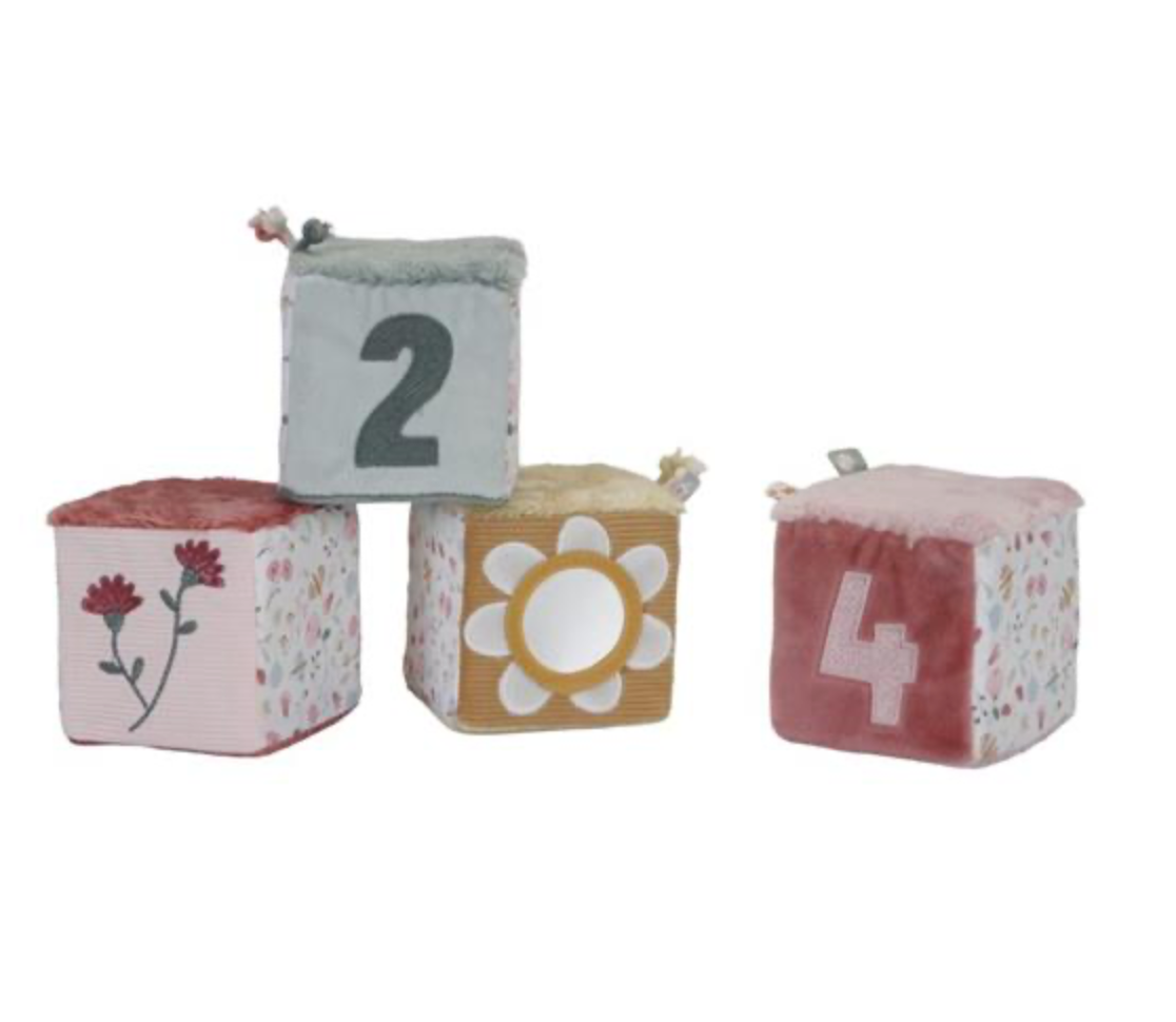Soft blocks Cubi morbidi (4pezzi) LD87 - Flower & Butterflies
