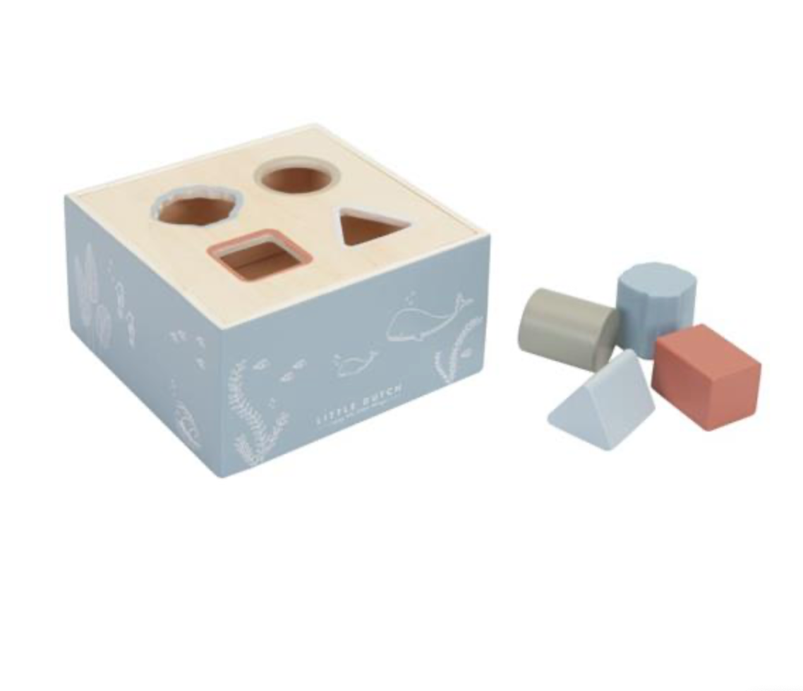 Shape Sorter - cubo con forme ad incastro ocean