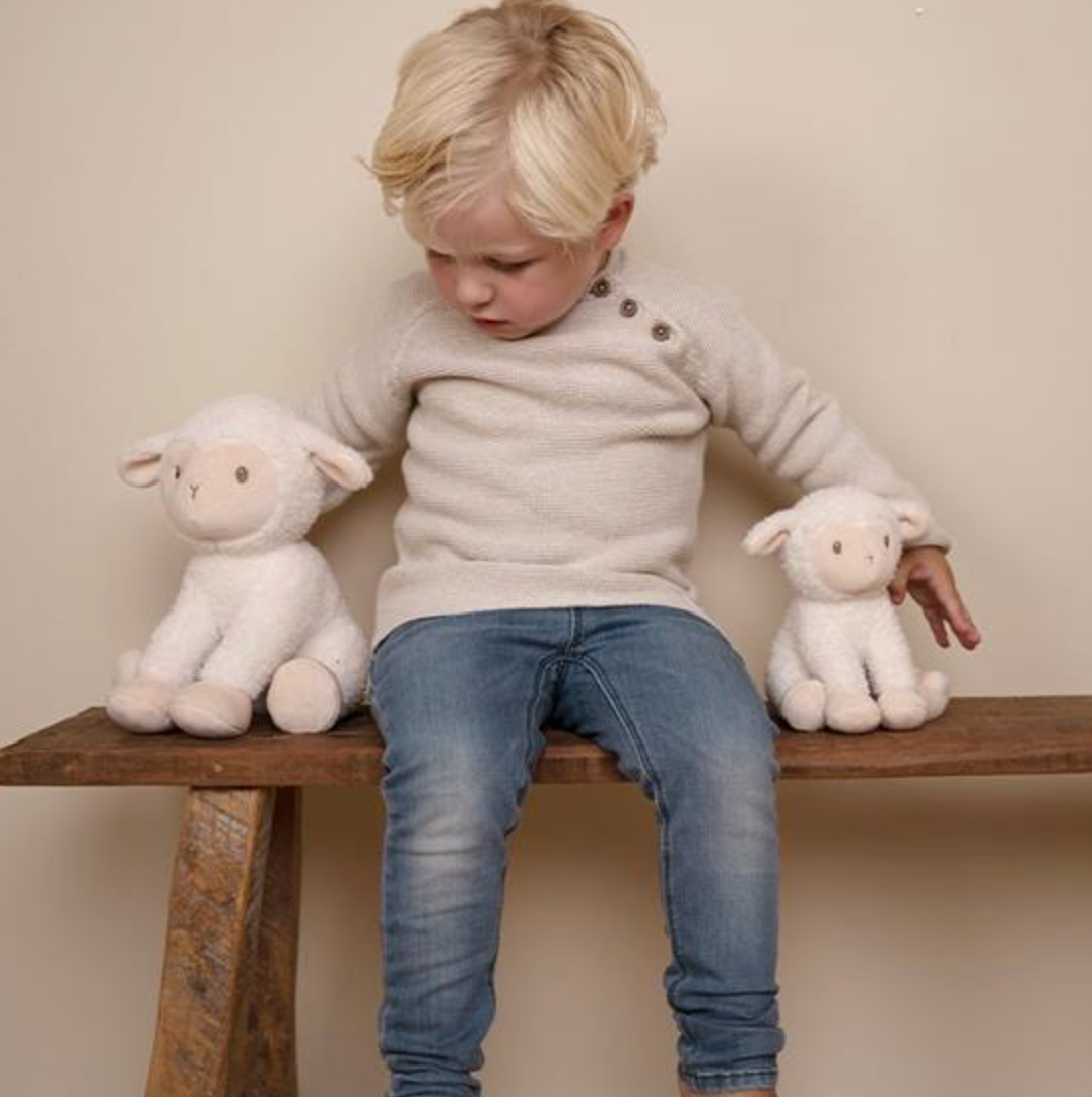 Peluche Small Cuddly PECORELLA Little Farm - 17 cm