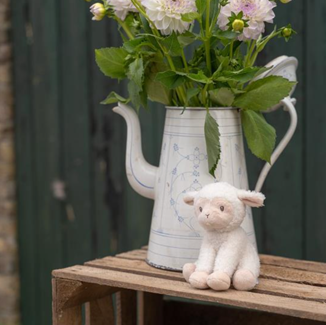 Peluche Small Cuddly PECORELLA Little Farm - 17 cm