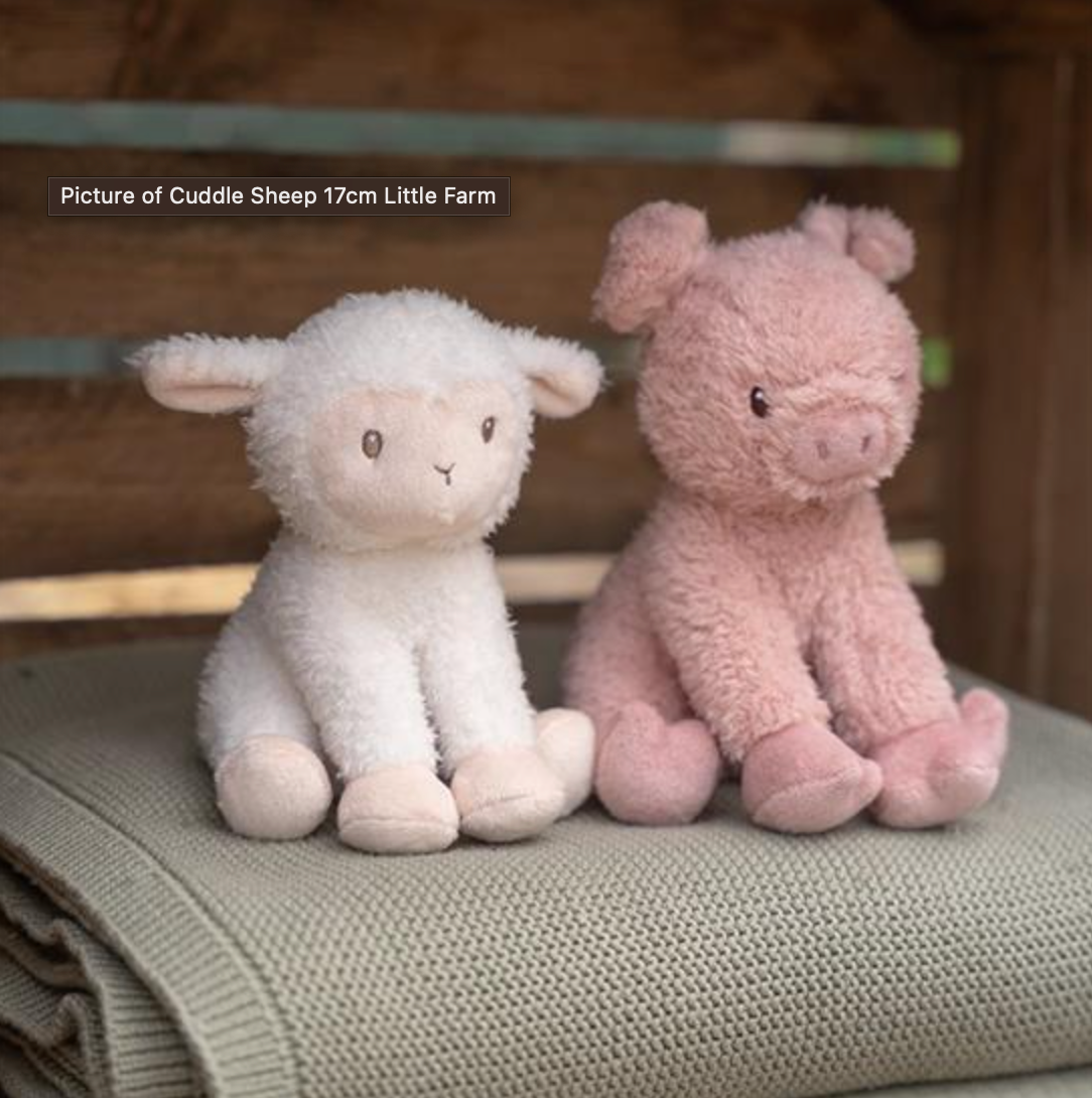 Peluche Small Cuddly PECORELLA Little Farm - 17 cm