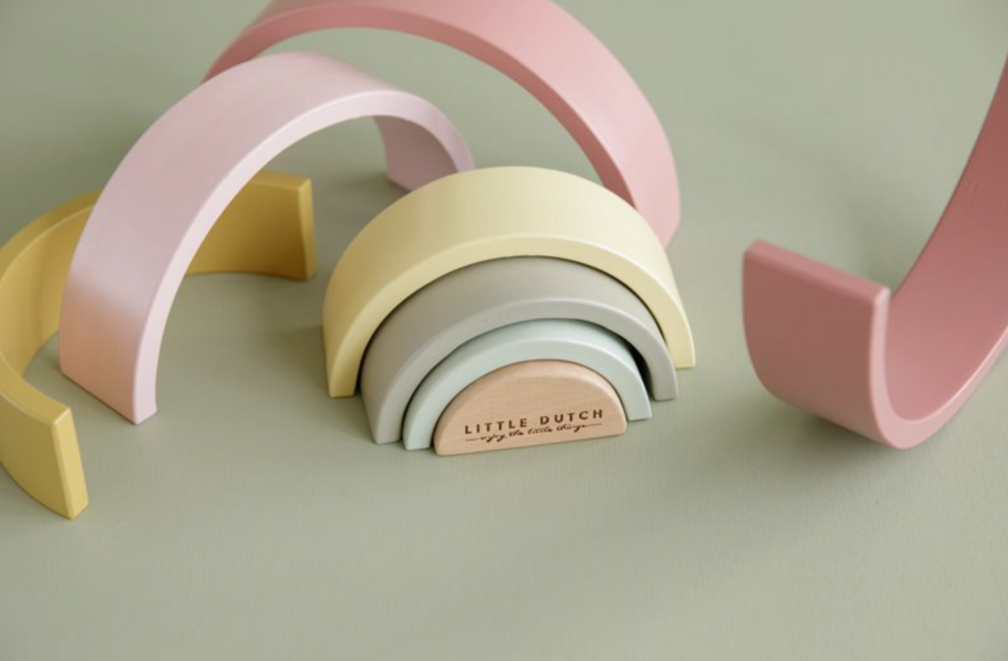 Uttivo-Rainbow - arcobaleno legno pink rosa