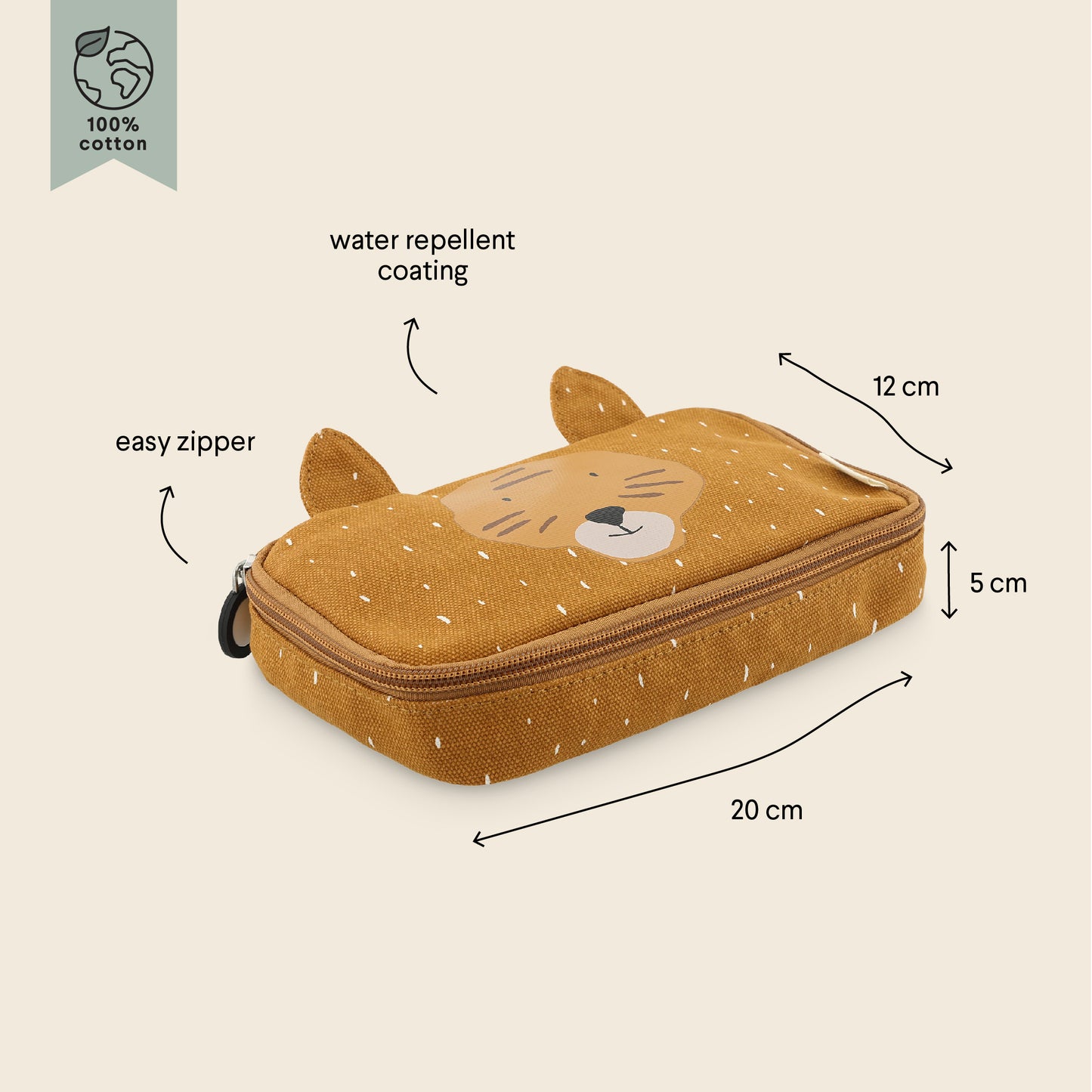 Pencil case rectangular - Mr.Tiger-Tigre