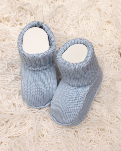 Scarpine neonato pura lana merino leggere - Maglificio di Verona