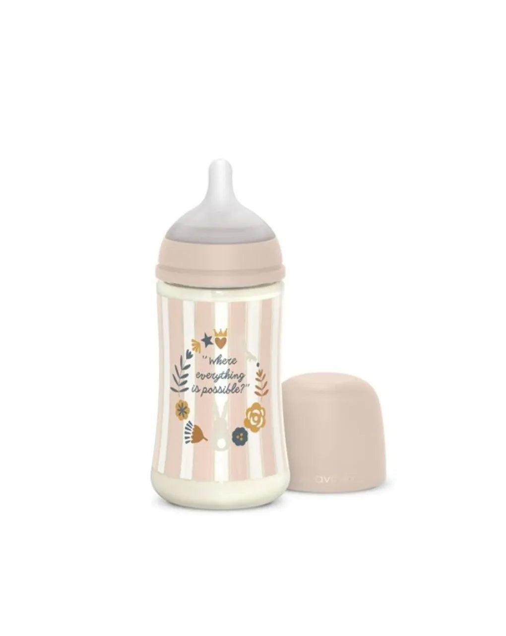 Biberon wonderland 270 ml flusso medio rosa - suavinex