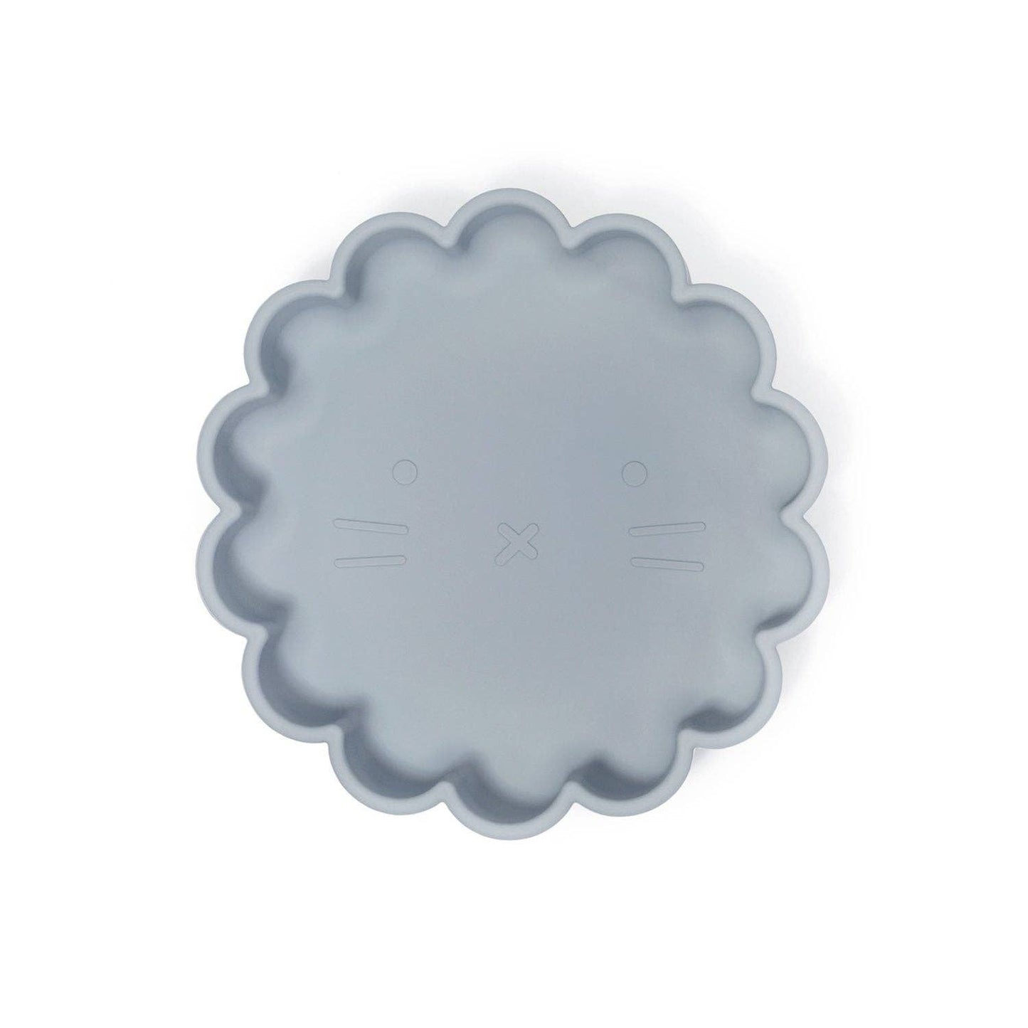 Piatto in silicone con ventosa Eden (Grigio perla)