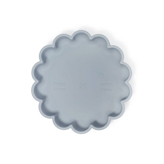 Piatto in silicone con ventosa Eden (Grigio perla)