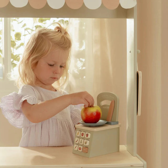 Bilancia da gioco in legno - Verde - Essentials