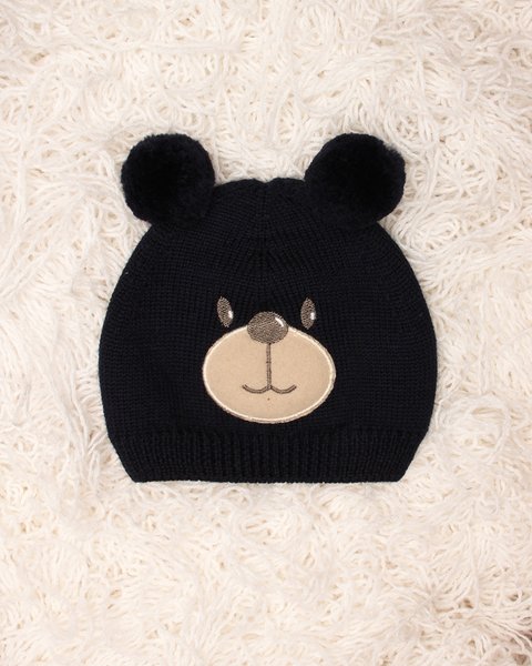 Cappellino per neonati teddy in pura lana merino - Maglificio di Verona