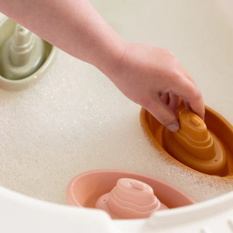 Barche da bagno impilabili rosa