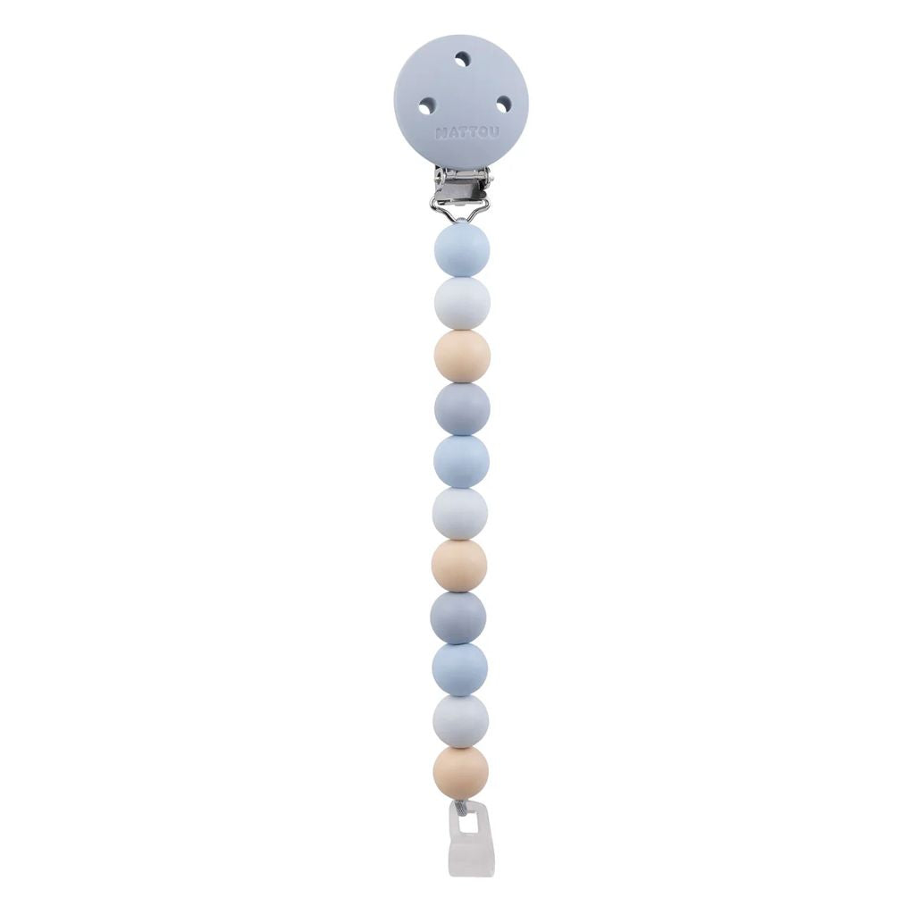 Nattou Catenella Ciuccio in Silicone Multicolore Azzurro