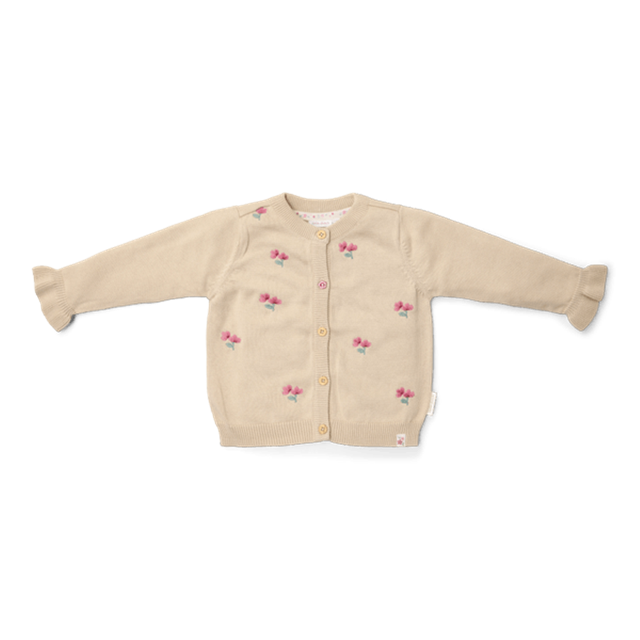 Little Dutch Cardigan lavorato a maglia Sabbia