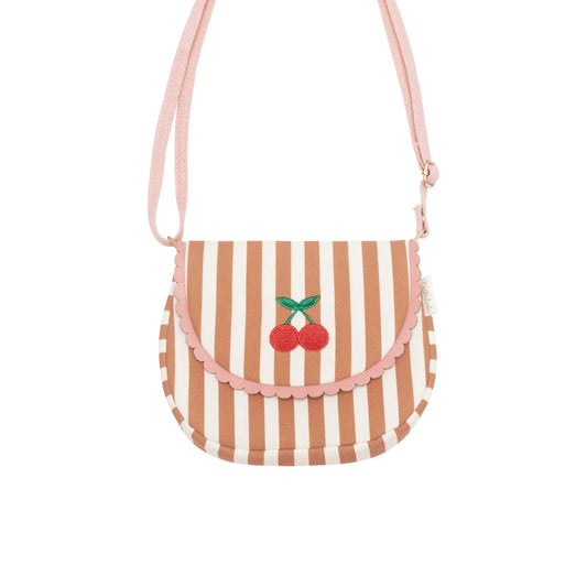 Rockahula - Borsa a righe con motivo a ciliegia
