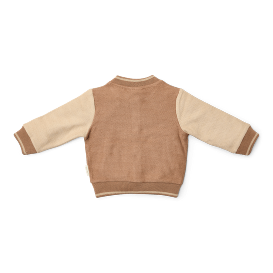 Cardigan lavorato a maglia Little Dutch marrone