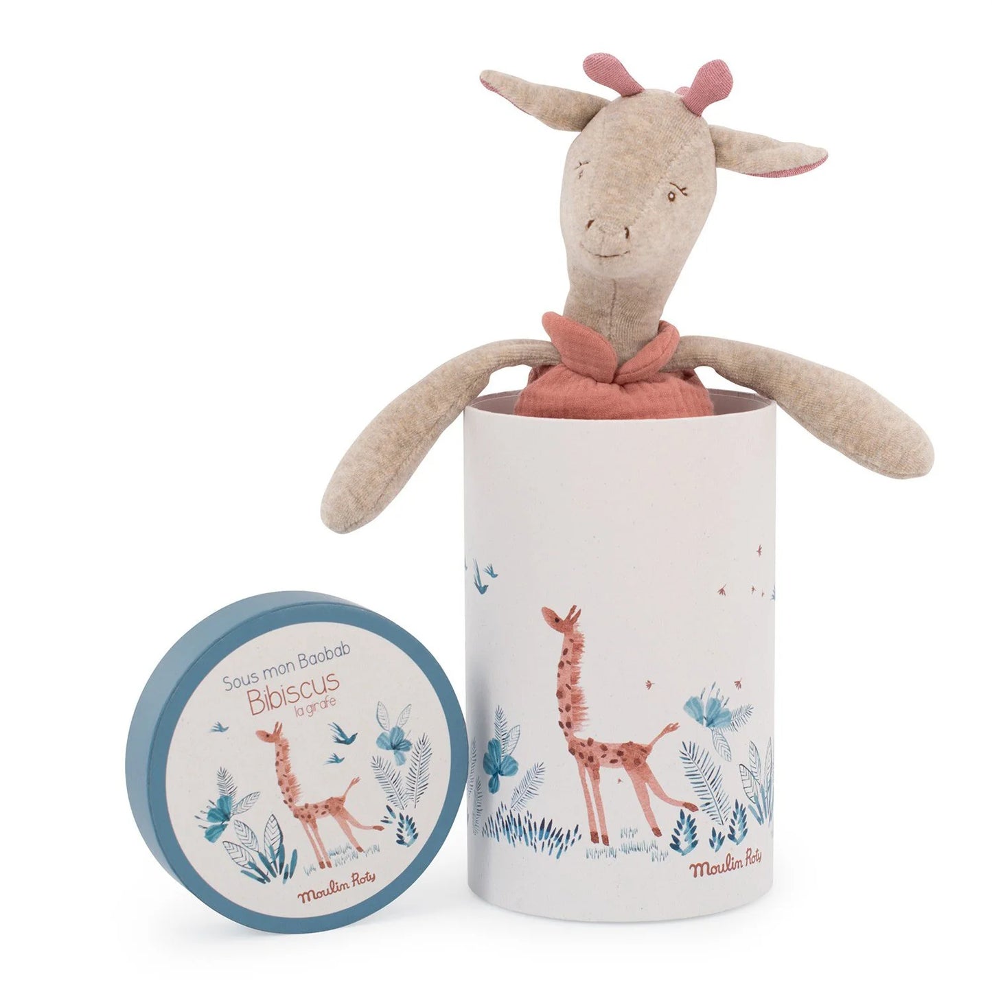 Giraffa Bibiscus con scatola - sous mon baobab - Moulin Roty