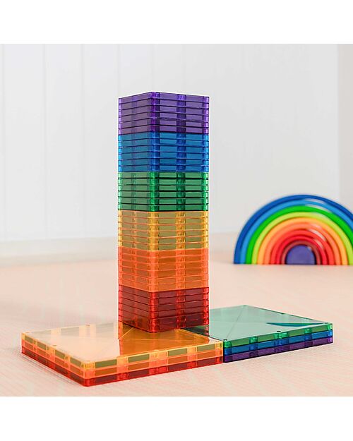 42 Pezzi - Pacco Espansione - Arcobaleno - 100% Plastica ABS Atossica - Apprendimento STEM!