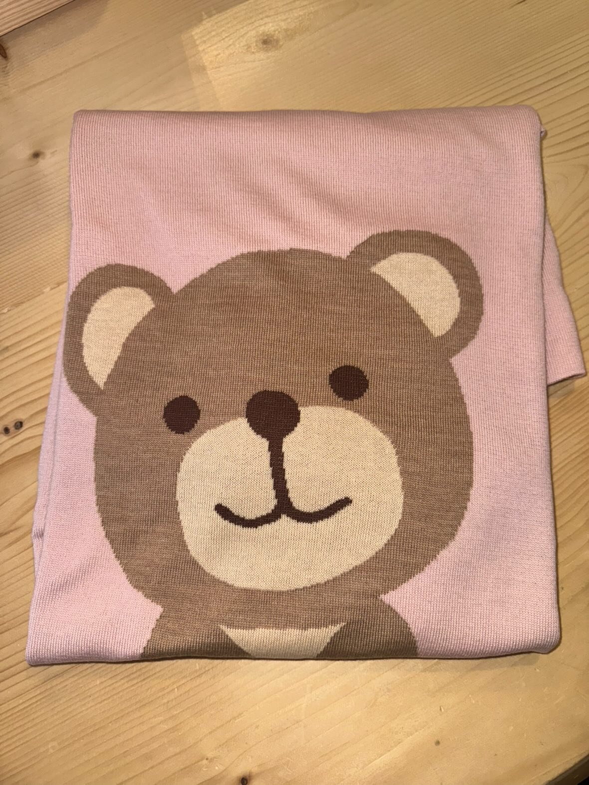 Coperta culla teddy in pura lana merino