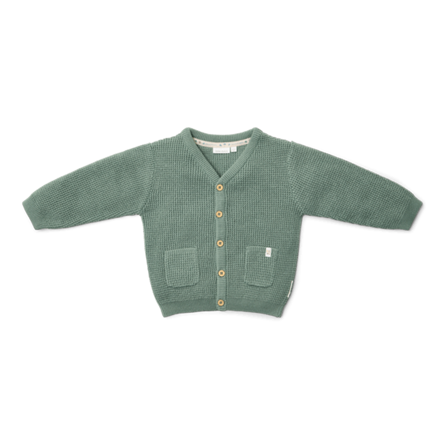 Little Dutch Cardigan lavorato a maglia verde foresta