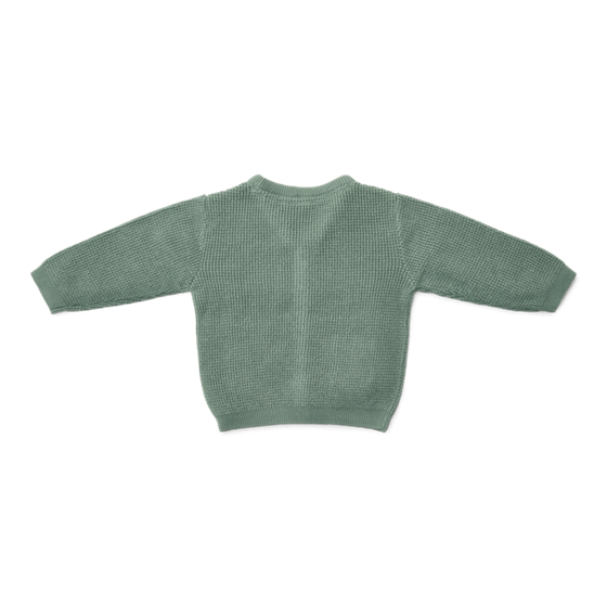 Little Dutch Cardigan lavorato a maglia verde foresta