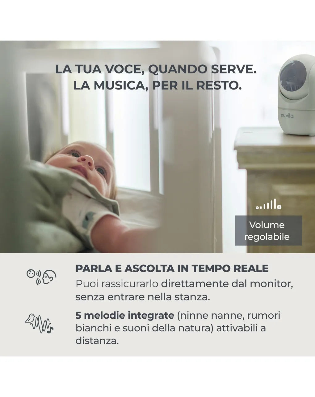 Video baby monitor videovoice 3.2" - nuvita