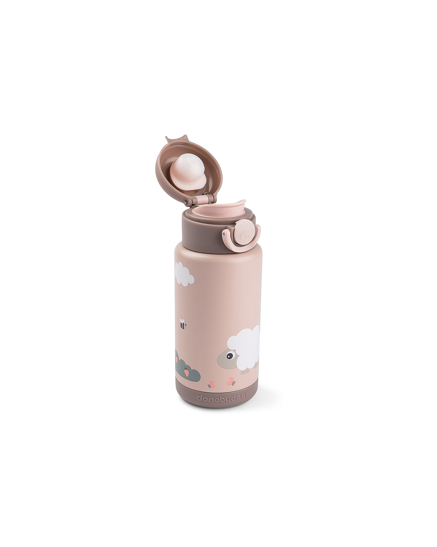 Borraccia Antigoccia Termica per Bambini 340 ml - Tiny Farm - Cipria