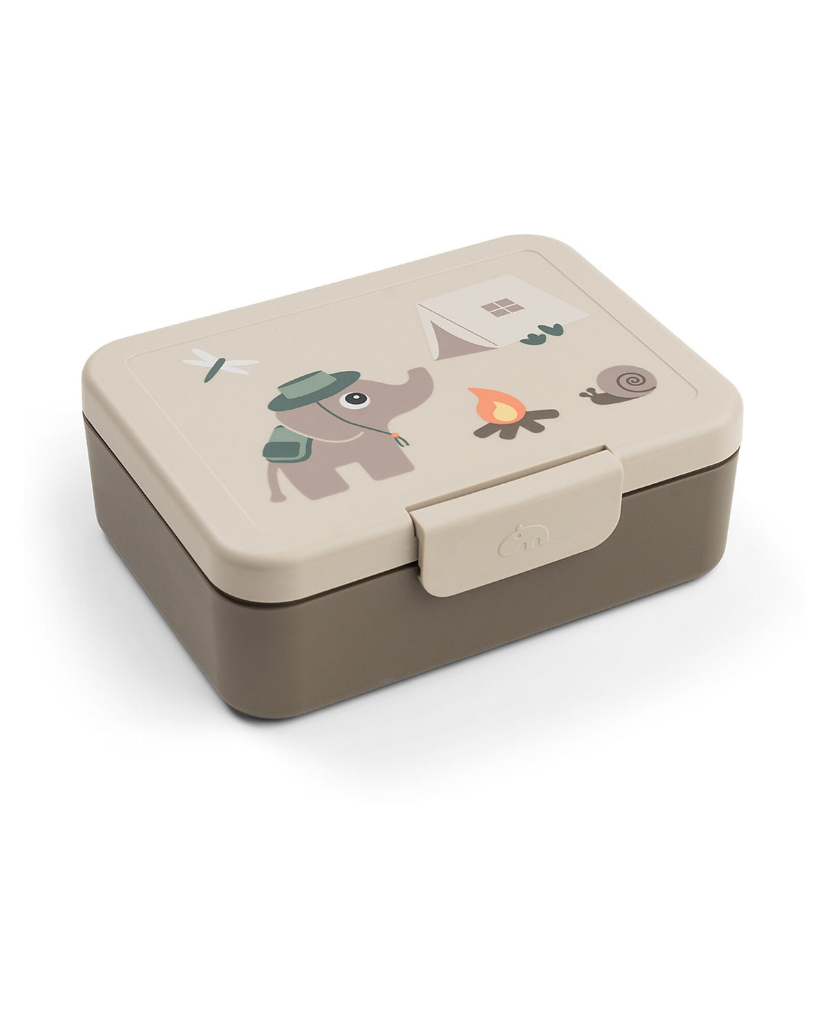 Portapranzo con Divisorio - Tiny Trails - Sabbia - 17,5 x 13 x 6,5 cm - 100% PP Alimentare