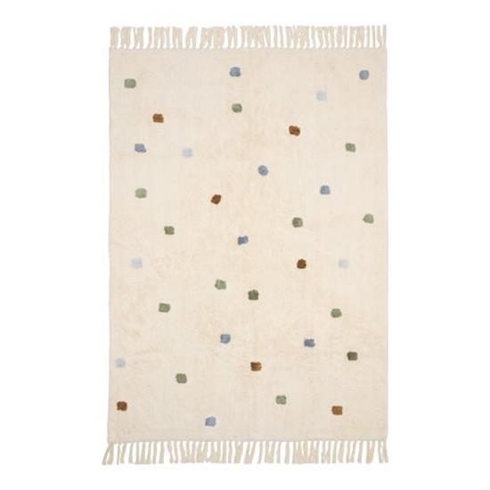 Tappeto a pallini blu 120x170cm