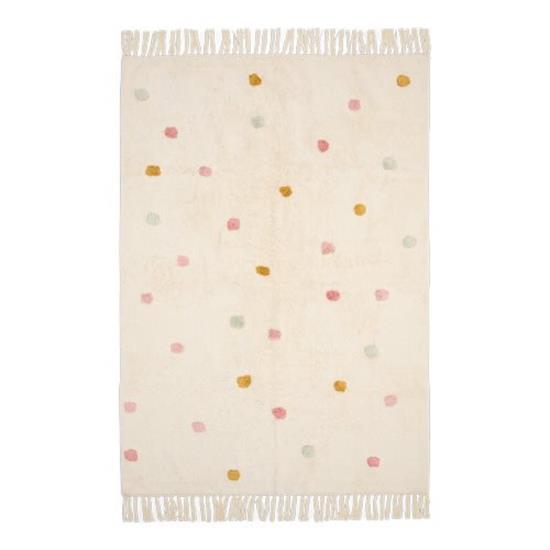 Tappeto a pallini rosa 120x170cm